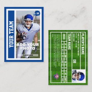D'appel Carte d'échange Quart-back de football personnalis