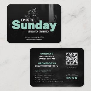 D'appel Carte d'invitation de l'église Rejoignez-Nous Modè