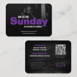 D'appel Carte d'invitation de l'église Rejoignez-Nous Modè