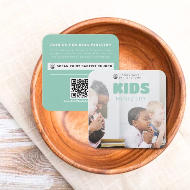 D'appel Carte d'invitation pour le ministère des enfants d (Kids Ministry Church Invite Calling Card)