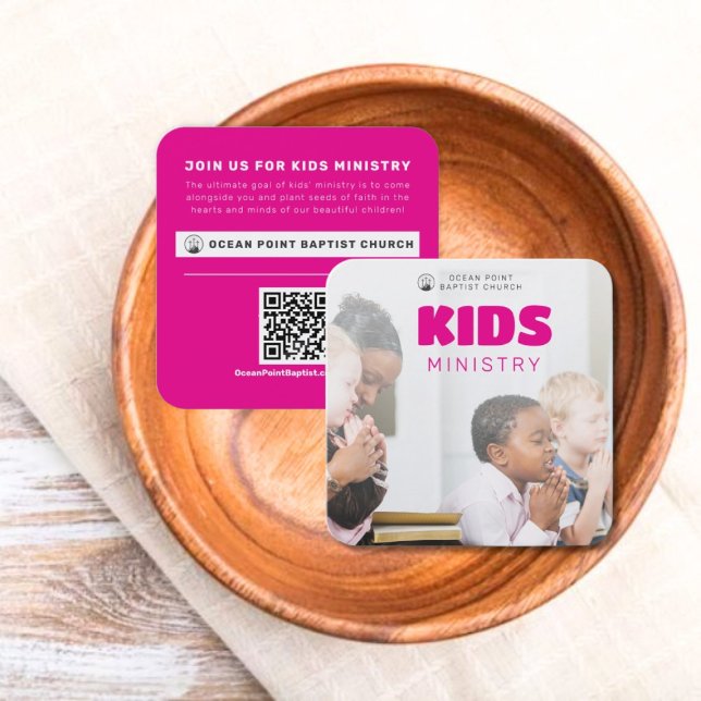 D'appel Carte d'invitation pour le ministère des enfants d (Kids Ministry Church Invite Calling Card)