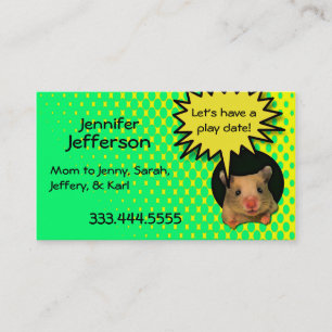 D'appel Carte faite sur commande de maman de hamster