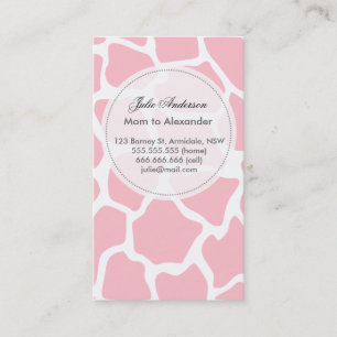 D'appel Carte mère girafe personnalisée