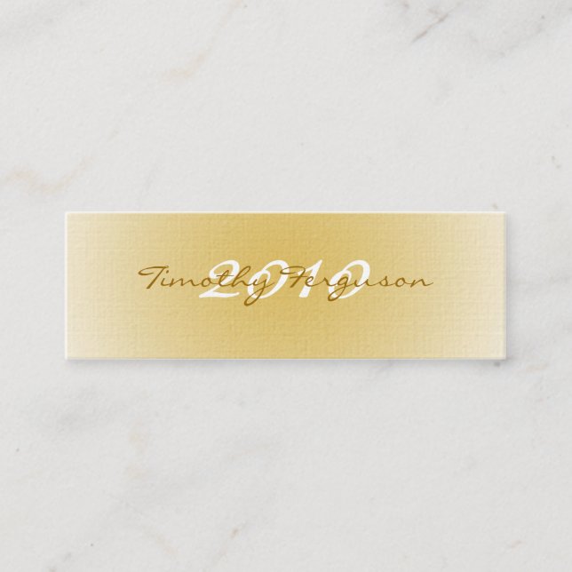 D'appel Carte nominative blanche d'obtention du diplôme (Devant)
