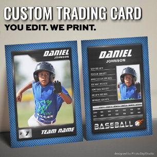 D'appel Carte PRO Baseball avec carte de commerce Stats Pl