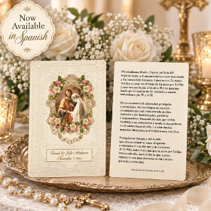 D'appel Carte Sainte de prière catholique de mariage espag