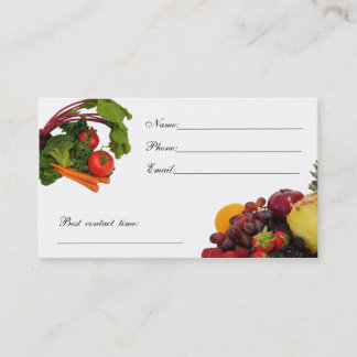 D'appel Carte végétale 3 de contact