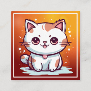 D'appel Chat Mignon de Style Kawaii Clipart-47758 Carte de