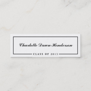 D'appel Classe de frontière de carte nominative de