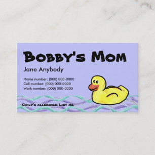 D'appel Duckin le long de carte de maman
