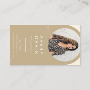 D'appel Éditeur vidéo carte de visite