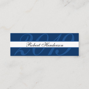 D'appel Élégant bleu classique insérer carte nom de gradua