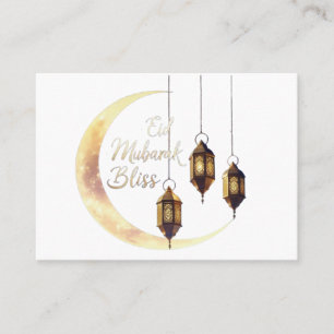 D'appel Elégante carte cadeau "Eid Moubarak" - Crescent Mo