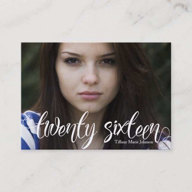 D'appel Graduate Vingt-seize Restez en contact Carte perso (Devant)