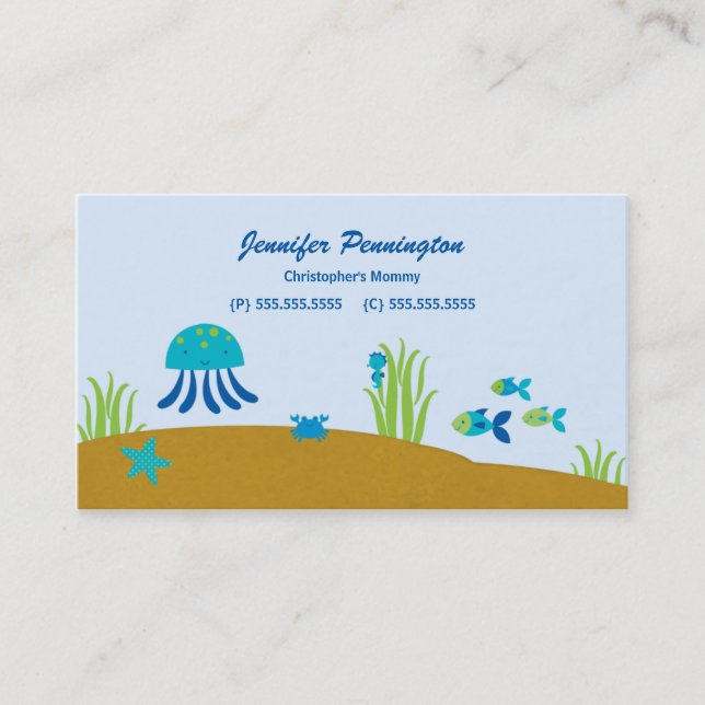 D'appel Mignon sous le carte de visite appelant des (Devant)