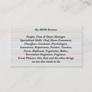 D'appel Mon maman reprend l'appel Carte amusante rayures