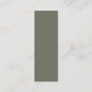 D'appel Moss Green Custom Minimaliste Conception de carte