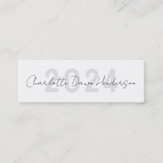 D'appel Nom de la graduation Carte manuscrite de classe de