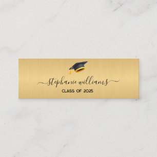 D'appel Nom de la graduation Carte Script moderne Insérer 