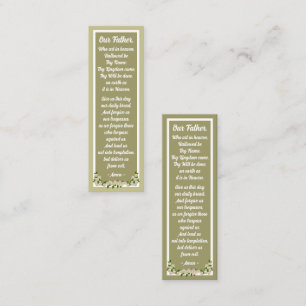 D'appel Notre Père Prière Matthieu 6:9-13 Carte Signet