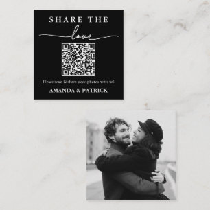 D'appel Partagez la carte de Mariage Love Custom QR Code