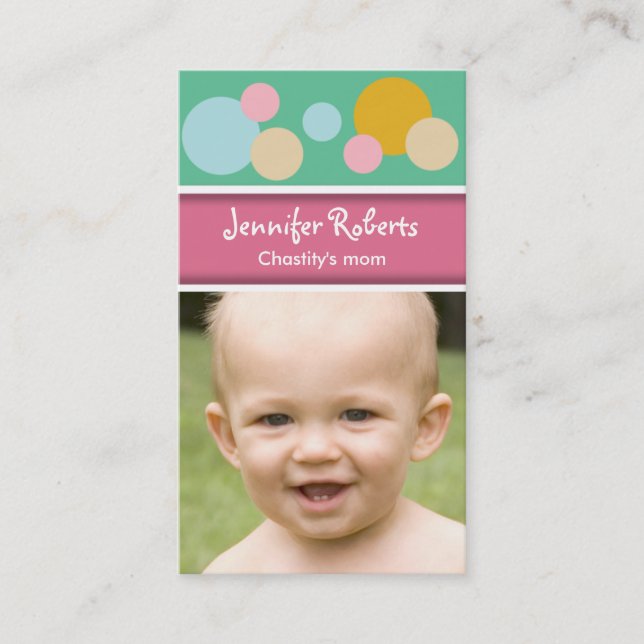 D'appel Points colorés de carte de maman (Devant)