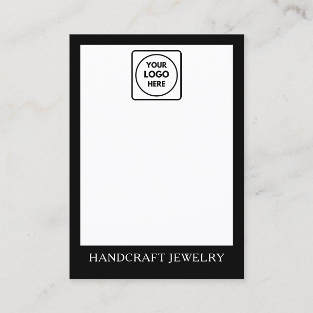 D'appel Présentoir de carte de logo de bijoux propre (Devant)