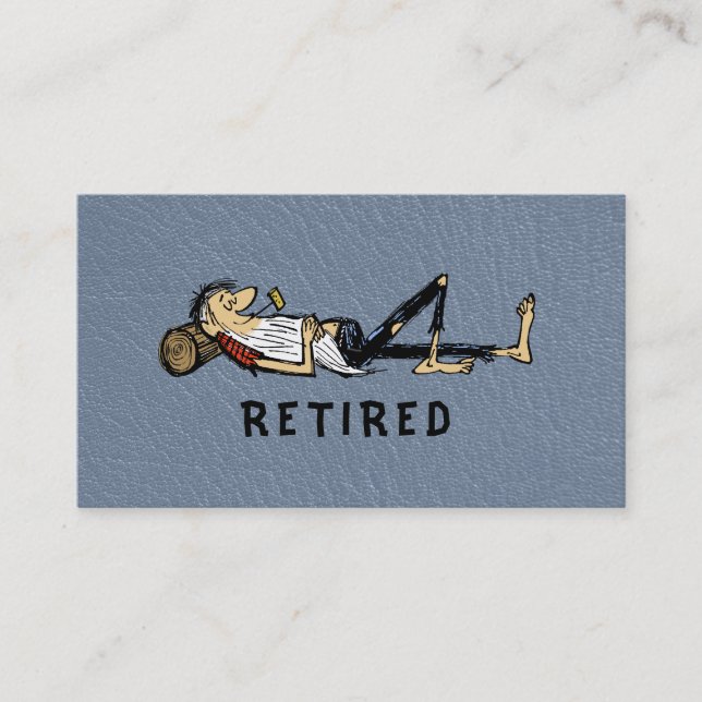 D'appel Retraite - Image de Rip Van Winkle pour carte de v (Devant)