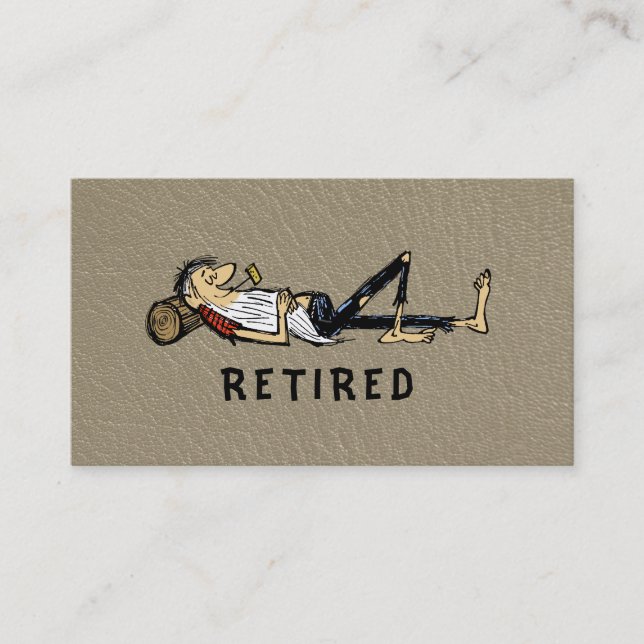 D'appel Retraite - Image de Rip Van Winkle pour carte de v (Devant)