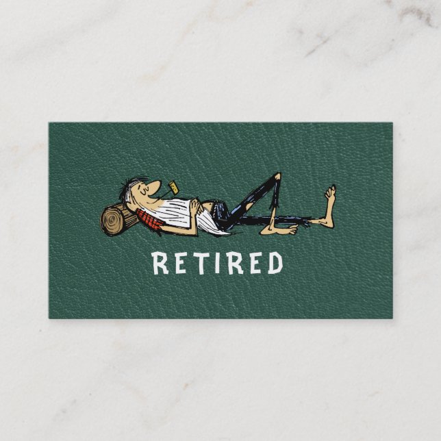 D'appel Retraite - Image de Rip Van Winkle pour carte de v (Devant)