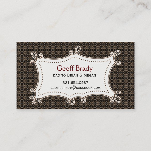 D'appel Rétro carte Brown de papa (Devant)