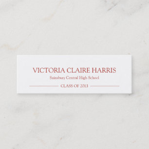 D'appel Rouge de carte nominative d'insertion d'obtention