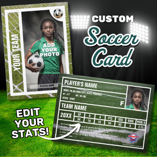 D'appel Soccer/Football Joueur carte de commerce Souvenir