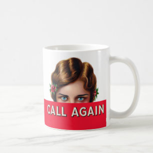 D'appel tasse de café d'étiquette de boîte à