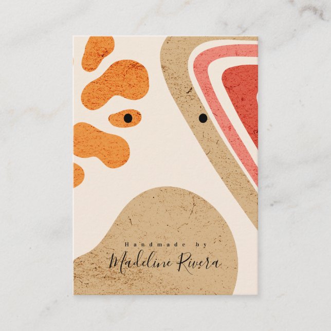 D'appel Textures Abstraites Carte d'affichage de l'oreille (Devant)