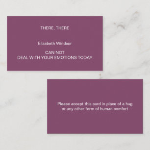 D'appel UNE ÉTREINTE Carte de visite