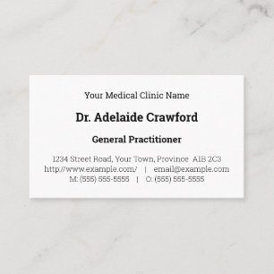 Dapper, Carte de visite ordinaire