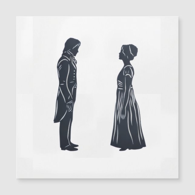 Darcy et Elizabeth Silhouette (Devant)