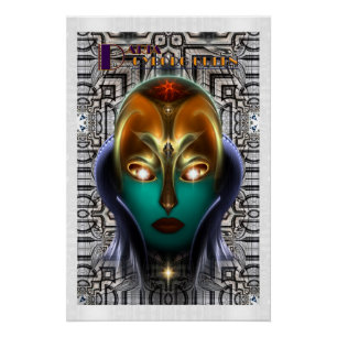 Daria Cyborg Queen Tech Poster parfait