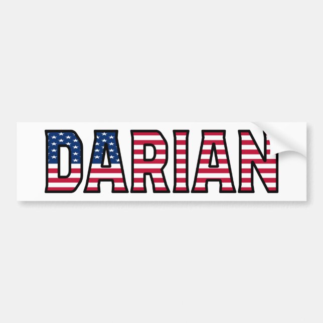 Darian Name Vorname USA Aufkleber Sticker Auto (Devant)
