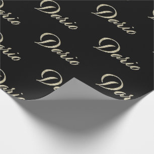 Dario Prénom Nom du papier cadeau