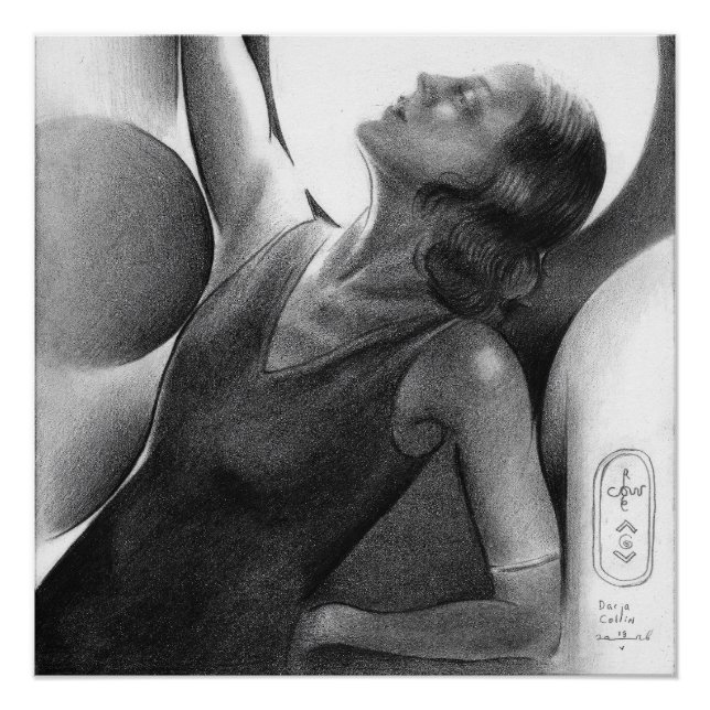 Darja Collin sous la Lune – Danseuse Art Déco (Devant)
