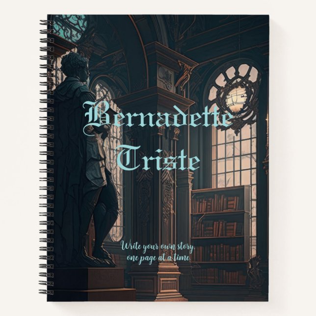 Dark Academia Library Livres Vibes Nom Sentiment (Devant)