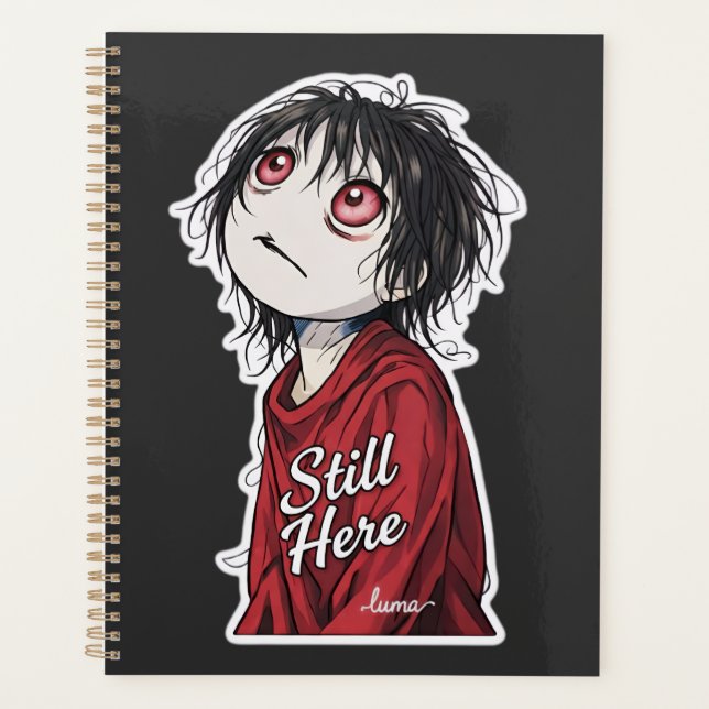 Dark Anime  "Still Here" Aesthetic Gothic Illustra (Devant)