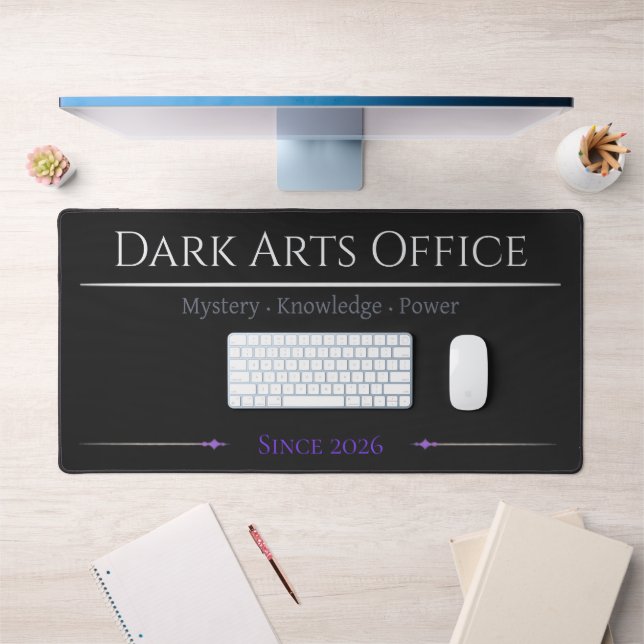 Dark Arts Office Desk Mat Gothic Wizard Decor (Bureau 1)