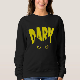 DARK Cat Eyes Sweatshirt gothique | Chat noir Drip