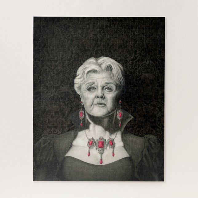 Dark Gothic Angela Lansbury Puzzle (Vertical)