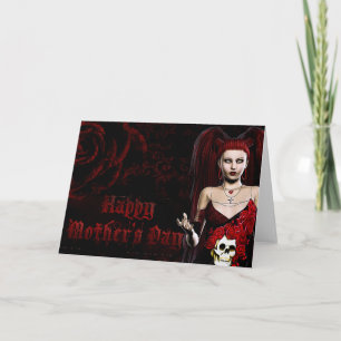 Dark Gothic - Imaginaire carte de fête des mères