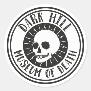 Dark Hill Museum of Death Sticker crâne
