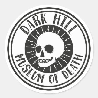 Dark Hill Museum of Death Sticker crâne